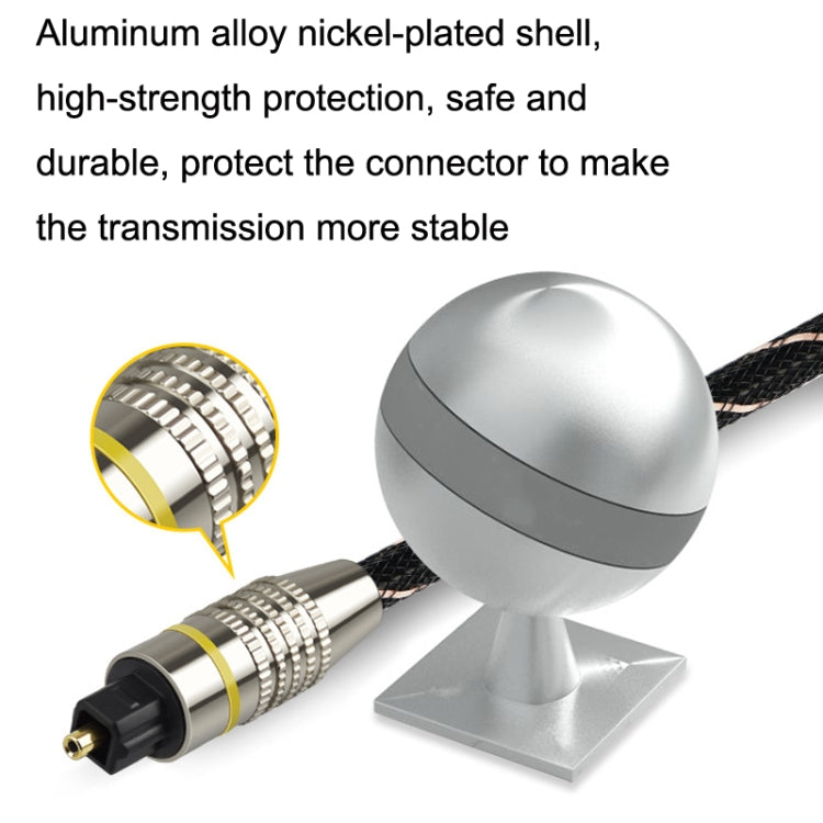Lisslune | EMK HB/A6.0 SPDIF-Interface Digital High-Definition Audio Fiber Optic Cable, Length: 15m (Black White Network)