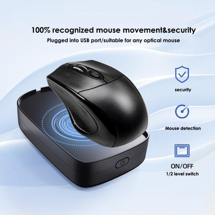 Lisslune | H26 Automatic Motion Virtual Mouse to Prevent Computer Lock Screen (Black)