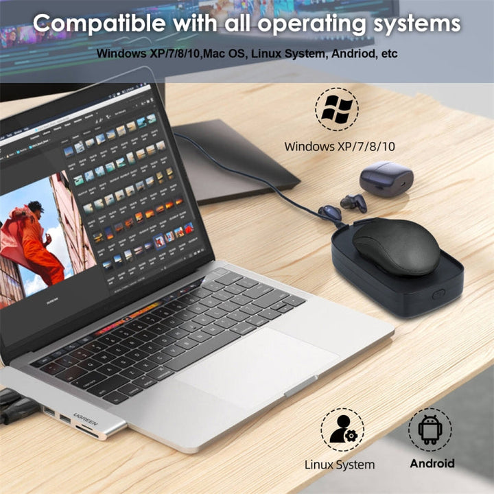 Lisslune | H26 Automatic Motion Virtual Mouse to Prevent Computer Lock Screen (Black)