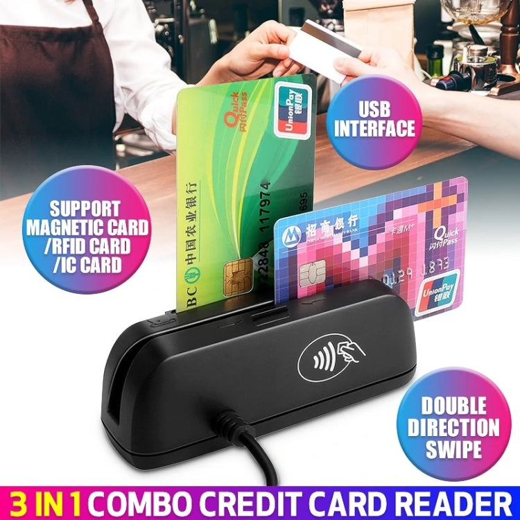 Lisslune | YL116U-3 3 in 1 IC card induction magnetic card reader