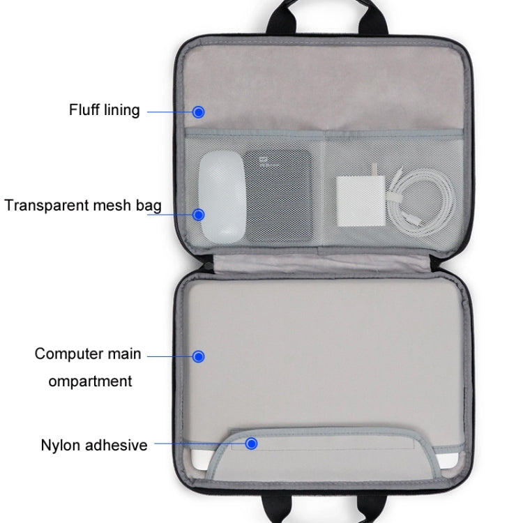 Lisslune | Baona BN-I003 Oxford Fabric Fully Open Portable Waterproof Laptop Bag, Size: 14/15/15.6 inches (Black+Power Bag)