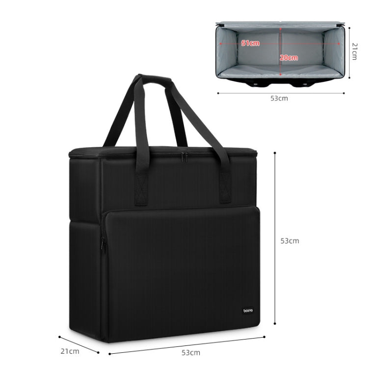 Lisslune | Baona BN-K002 Desktop Computer Host Monitor Keyboard Storage Bag, Size: Single Layer 24 Inch