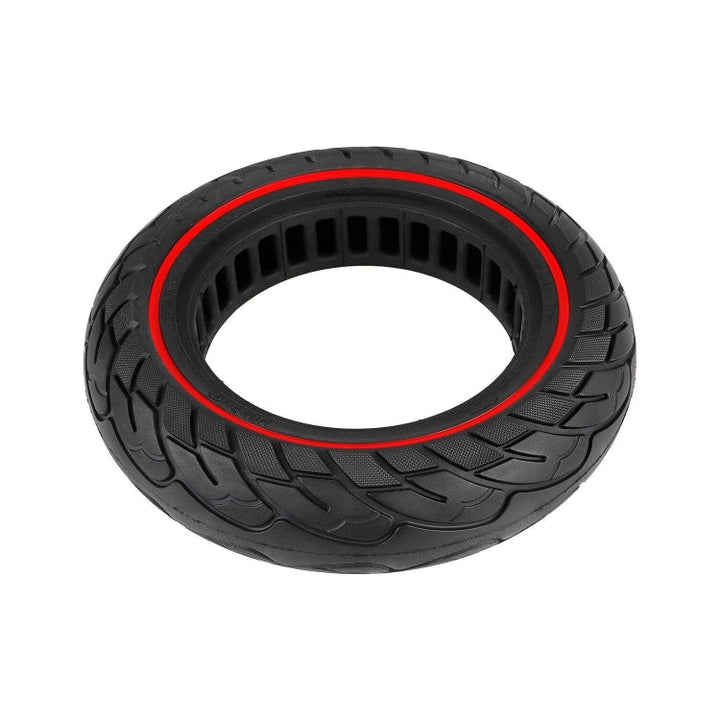 Lisslune | For Ninebot Max G30 10 X 2.5 Inch (60/70-6.5) Scooter Solid Rubber Tire Red Line