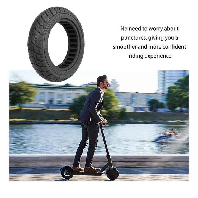 Lisslune | For Ninebot Max G30 10 X 2.5 Inch (60/70-6.5) Scooter Solid Rubber Tire Black
