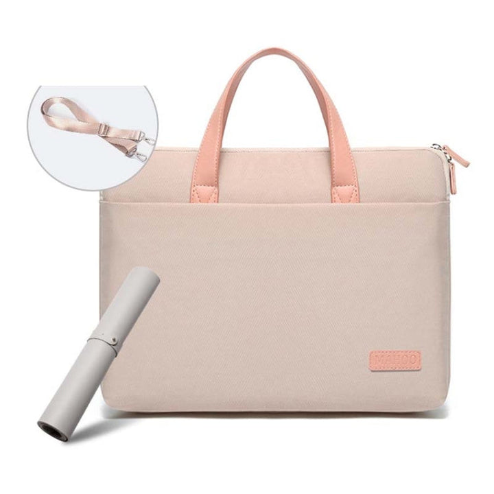 Lisslune | For MacBook 13.3-14 inches MAHOO 10188 Ultra-thin Handheld Computer Bag Messenger Laptop Bag, Color: Khaki+Gray Mouse Pad