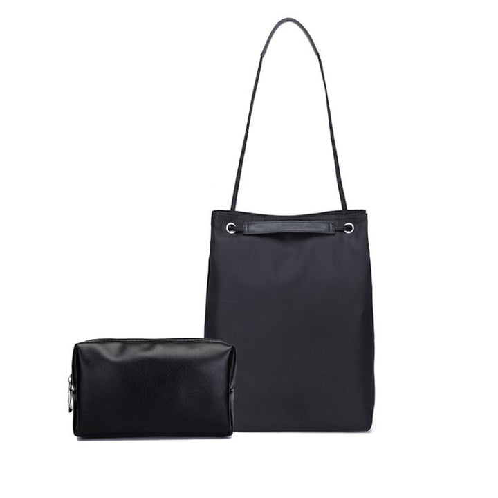Lisslune | For Apple Macbook Shoulder / Handheld / Messenger Computer Bag, Size: Medium (Black + Black PU Power Bag)