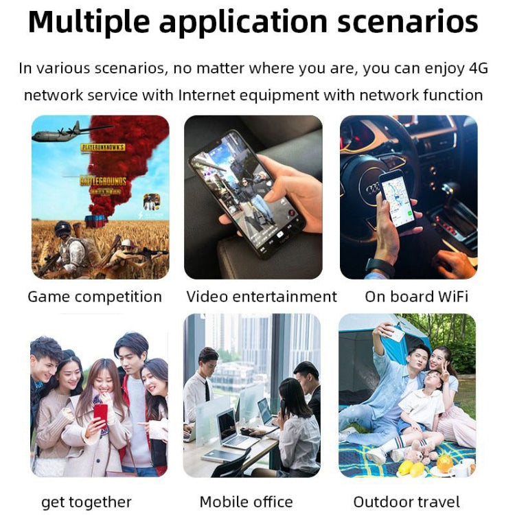 Lisslune | D921 4G Portable Plug-In Card Router Supports Malay MOD Modem Portable WIFI Wireless Hotspot (White)