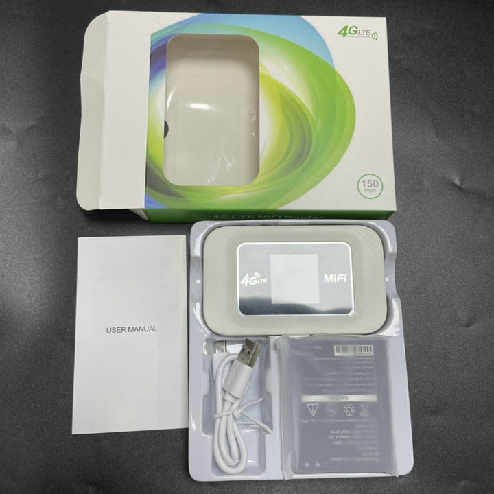 Lisslune | D921 4G Portable Plug-In Card Router Supports Malay MOD Modem Portable WIFI Wireless Hotspot (White)