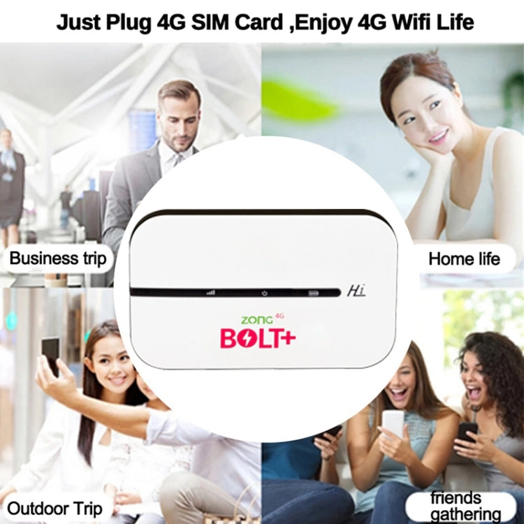 Lisslune | E5576S 4G LTE Router No Lock Card WiFi Support Malay MOD Mobile Router For Europe Asia Africa (White)