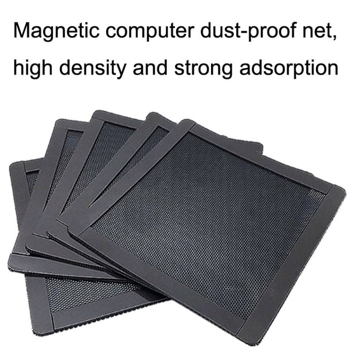 Lisslune | 10 pieces 12x36cm with magnetic suction PVC cooling fan dust net desktop computer industrial fan filter cover