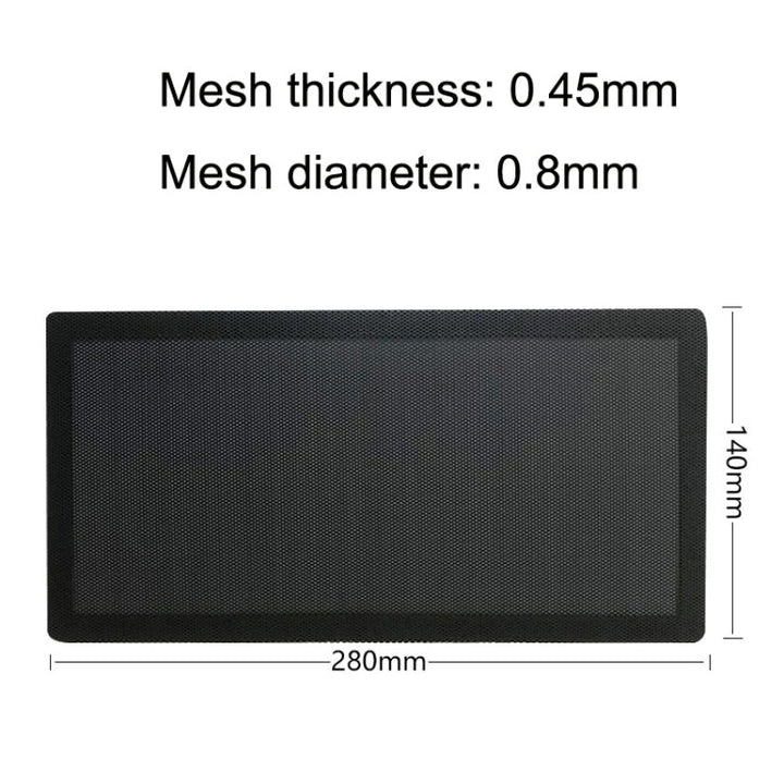 Lisslune | 10 pieces 14x28cm with magnetic suction ordinary version PVC cooling fan dust net desktop computer industrial fan filter cover