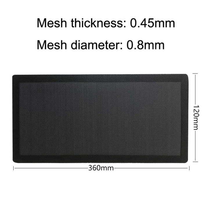 Lisslune | 10 pieces 12x36cm with magnetic suction PVC cooling fan dust net desktop computer industrial fan filter cover