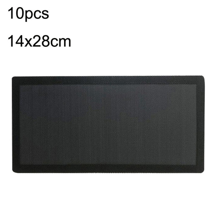 Lisslune | 10 pieces 14x28cm encryption version PVC cooling fan dust net desktop computer industrial fan filter cover