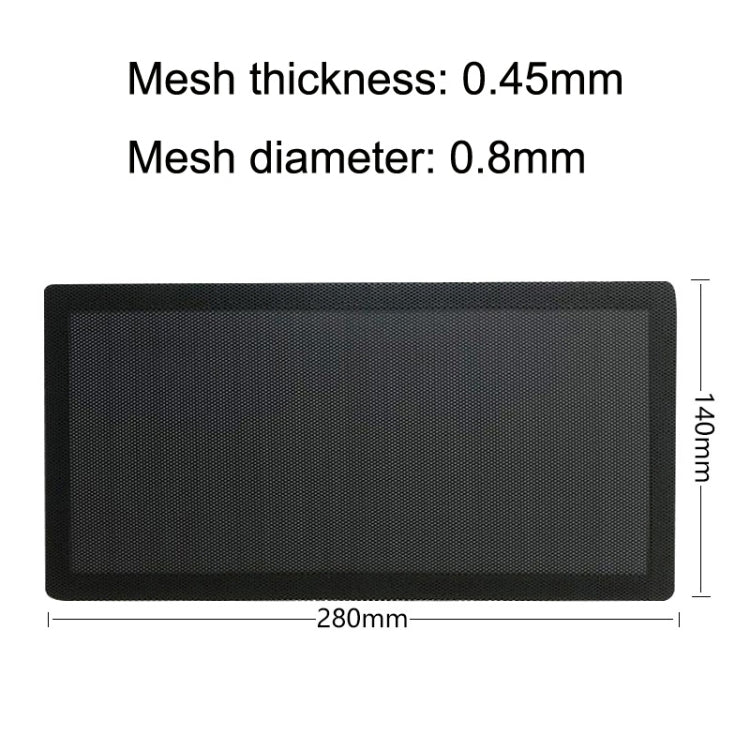 Lisslune | 10 pieces 14x28cm encryption version PVC cooling fan dust net desktop computer industrial fan filter cover