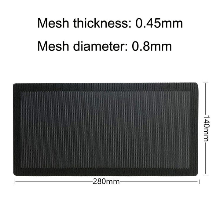 Lisslune | 10 pieces 14x28cm encryption version PVC cooling fan dust net desktop computer industrial fan filter cover