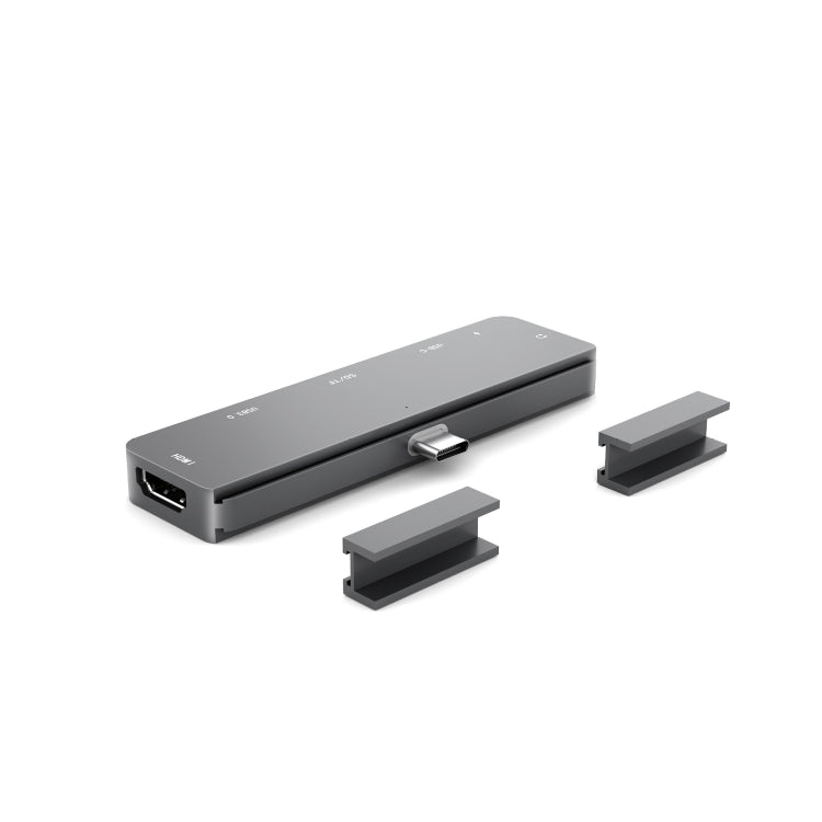 Lisslune | For iPad Pro 7-in-1 HDMI 4K + 3.5 mm Audio + SD/TF + 1 USB 3.0 + USB-C/Type-C + PD USB-C Docking Station