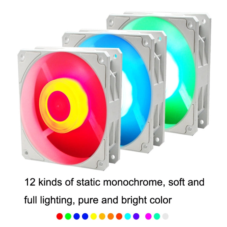 Lisslune | MF14025 5V ARGB 14cm Magnetic Evitation Dynamic Bearing Series Chassis Fan (White)
