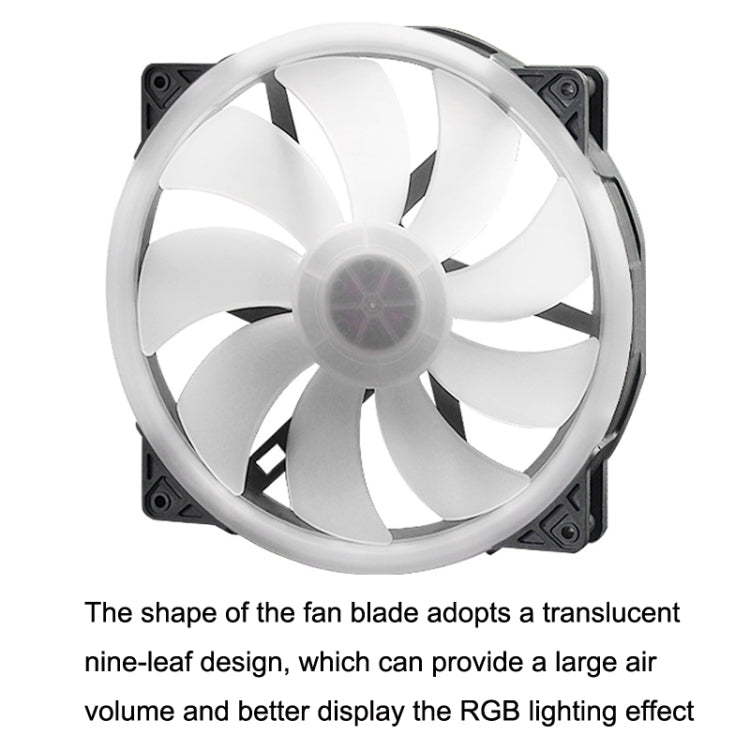 Lisslune | FANNER 2020 5V ARGB 20cm Large Air Volume Slow Motherboard Case Fan