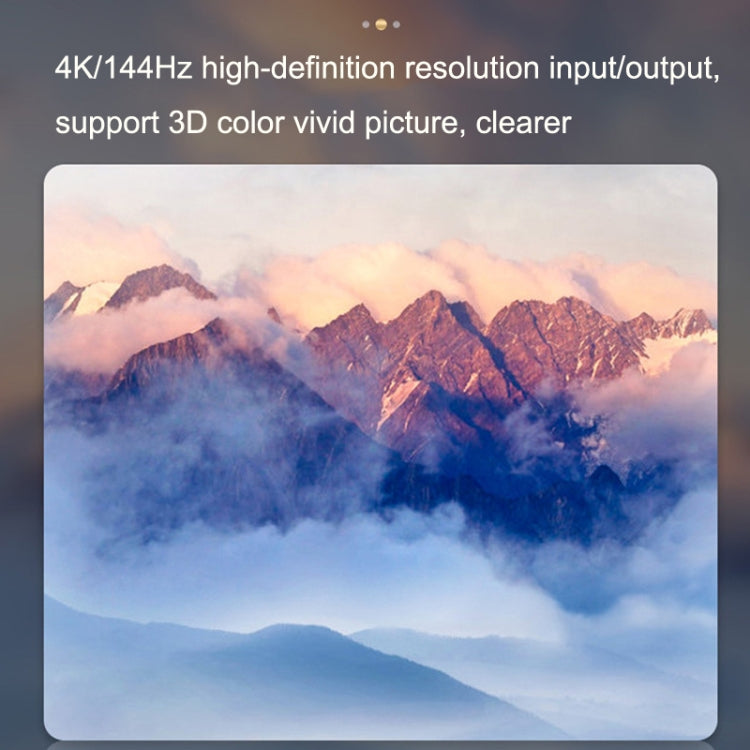 Lisslune | 8K 60HZ 1.4V 2 In 1 Out DP Bidirectional Switcher (Gray)