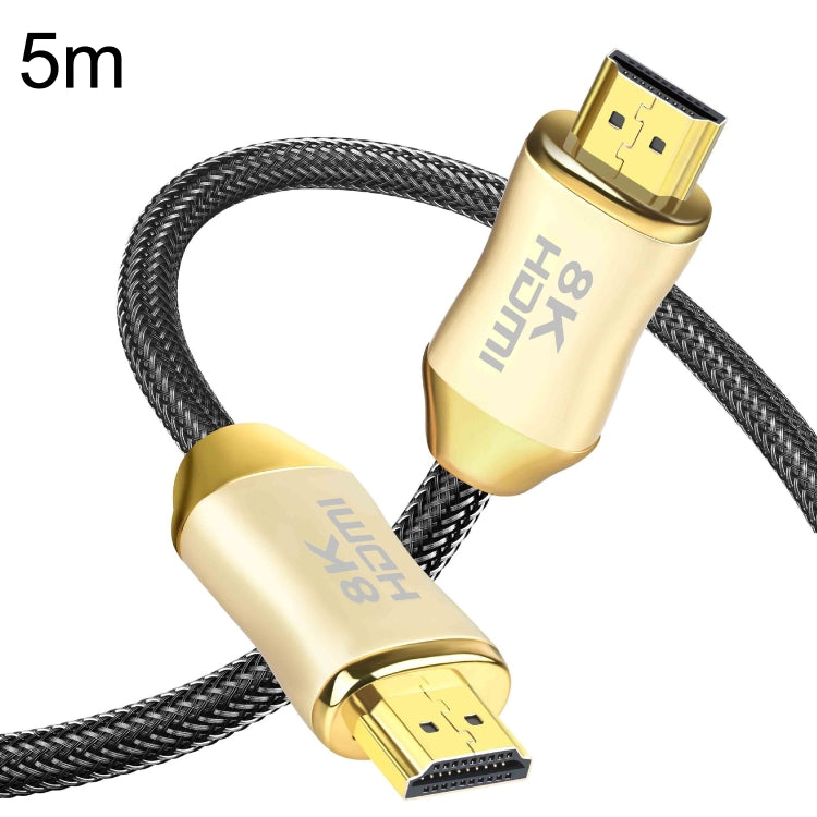 Lisslune | CO-HD801 5m HDMI 2.1 Version 8K 60Hz For PS4 Cable Projector Notebook Set-Top Box Cable (Gold)