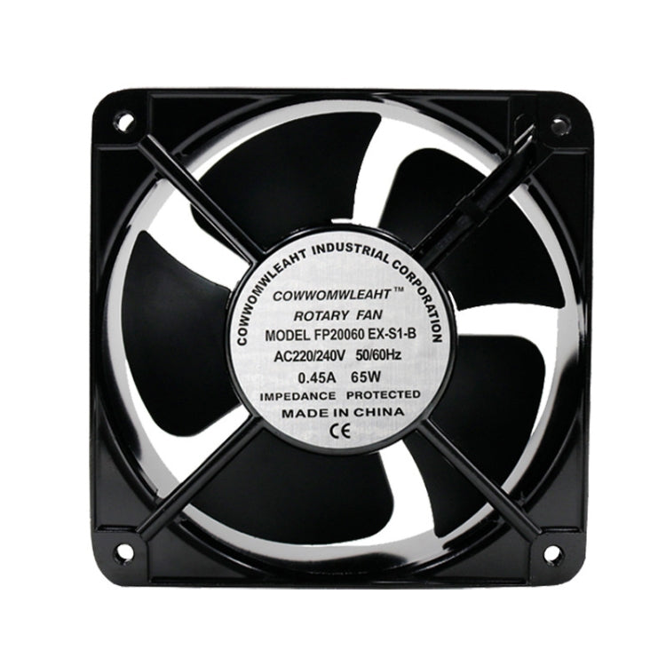 Lisslune | FP20060 220V 20cm Chassis Cabinet Metal Housing Quiet Cooling Fan