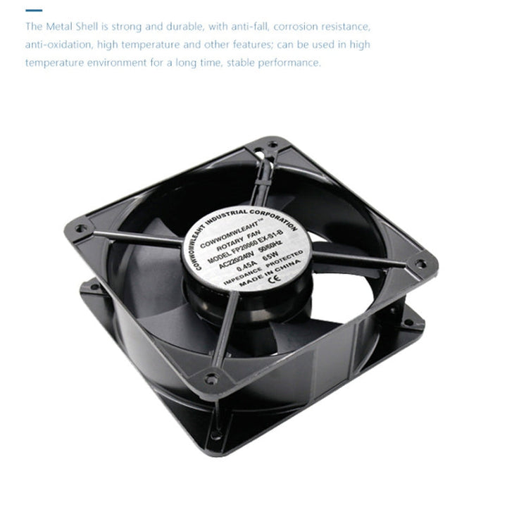 Lisslune | FP20060 380V 20cm Chassis housing metal housing low noise cooling fan