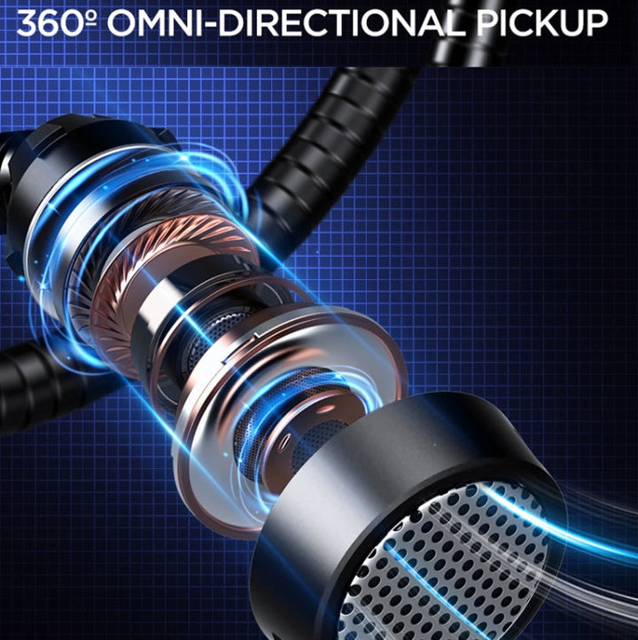 Lisslune | USB Gaming Microphone Built-in Sound Card 5 Voice Switching Modes with RGB Lighting