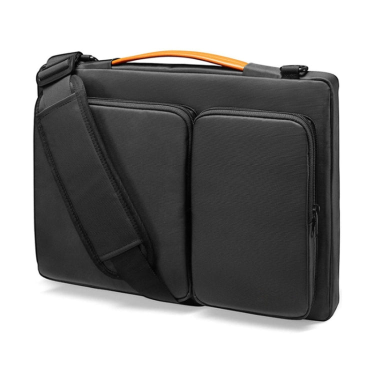 Lisslune | Computer Messenger Shoulder Bag Laptop Case, Size: 13.3-14 Inch (Black)