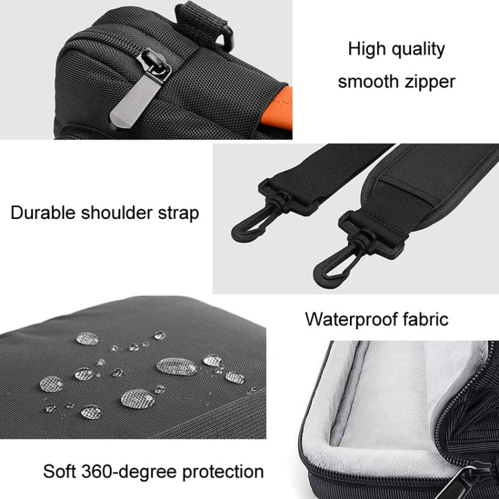 Lisslune | Computer Messenger Shoulder Bag Laptop Case, Size: 13.3-14 Inch (Black)