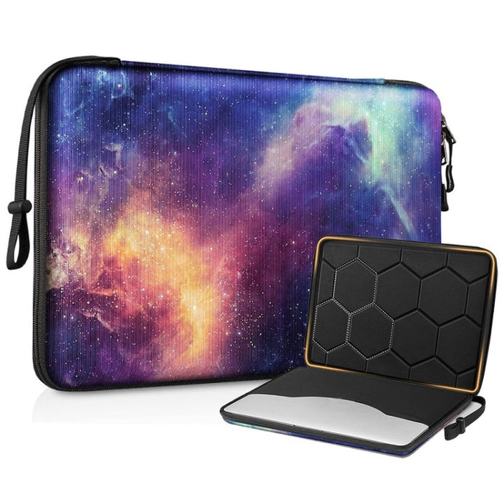 Lisslune | Hard-shell computer bag Anti-fall Anti-pressure sleeve bag, Size: 13-13.3 inches (Starry Sky)