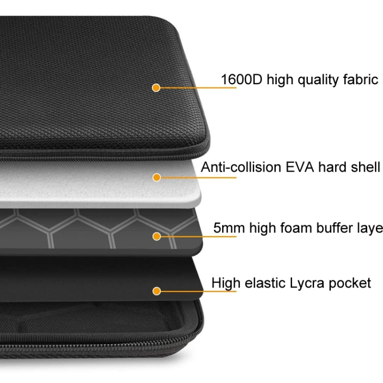 Lisslune | Hard-shell computer bag Anti-fall Anti-pressure sleeve bag, Size: 13-13.3 inches (Starry Sky)