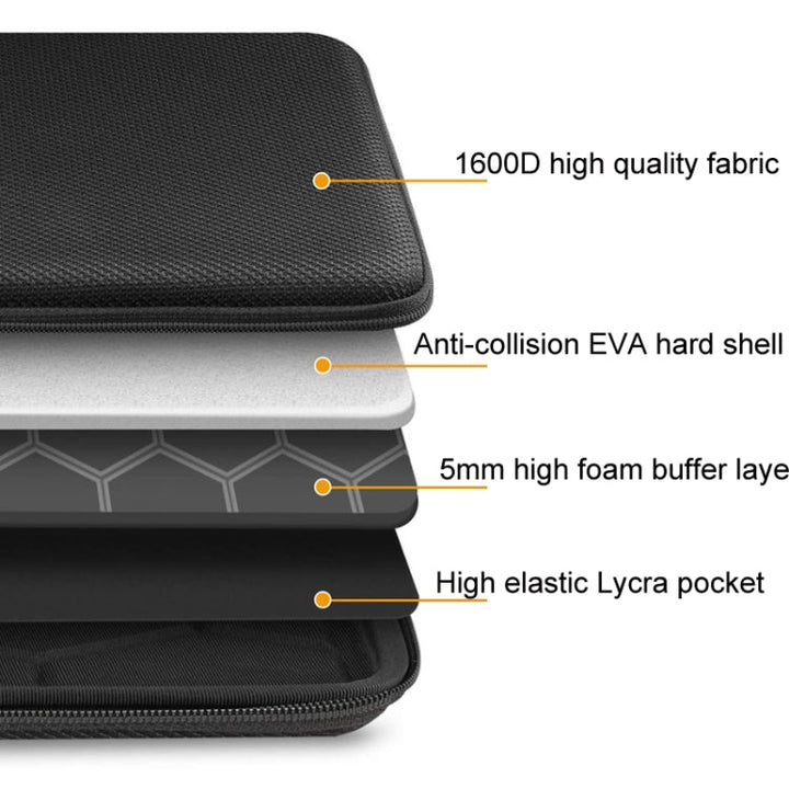 Lisslune | Hard-shell computer bag Anti-fall Anti-pressure sleeve bag, Size: 13-13.3 inches (Starry Sky)