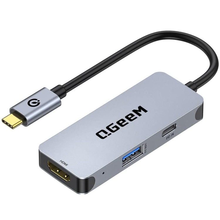 Lisslune | QGeeM UH03-1 USB3.0 Multifunctional Docking Station Type-C PD100W HUB(3 in 1)