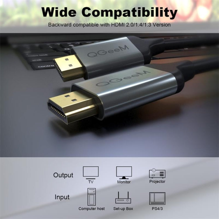 Lisslune | QGeeM QG-AV17 HDMI to HDMI connection cable support 8K & 60Hz 4.5m length