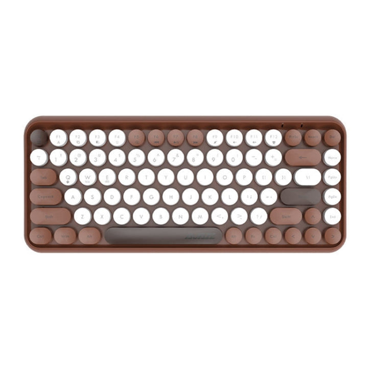 Lisslune | Ajazz 308I 84 Keys Tablet Computer Notebook Home Office Punk Bluetooth Keyboard (Milk Tea Color)