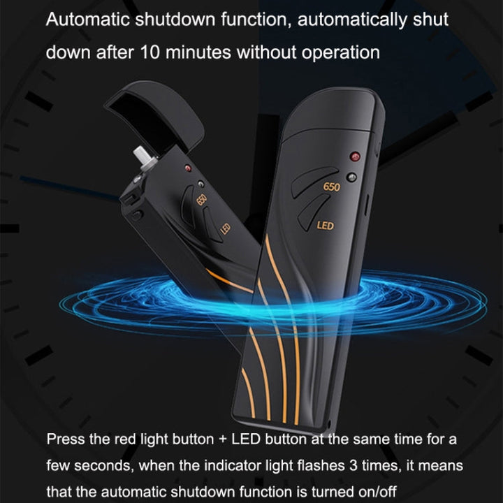 Lisslune | TL-B3-L15 10KM-15KM Mini Rechargeable Fiber Optic Red Light Sources Test Pen Foldable Light Pen