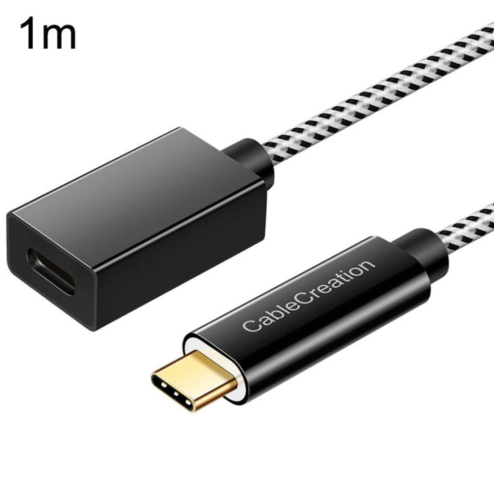 Lisslune | CC0316 1m Type-C / USB-C Plug to Socket Extension Cable Computer Phone Charging Cable (Black)
