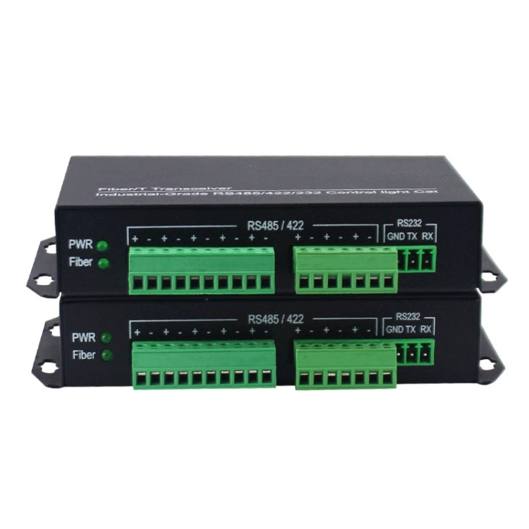 Lisslune | 1pair YH-VD48508 SC 8-way bidirectional data network optical transceiver fiber optic transceiver (Black)