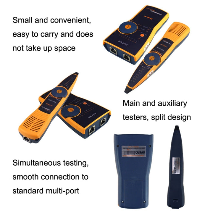 Lisslune | PN-F RJ11 / RJ45 Network Cable Finder Network Cable Tester POE Tester Anti-Interference