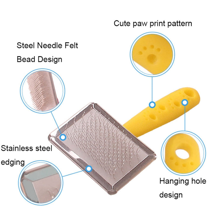 BG-W1347 Pet Hair Brush Massage Comb Dog Cleaner Tools, Random Color Delivery, Spec: S