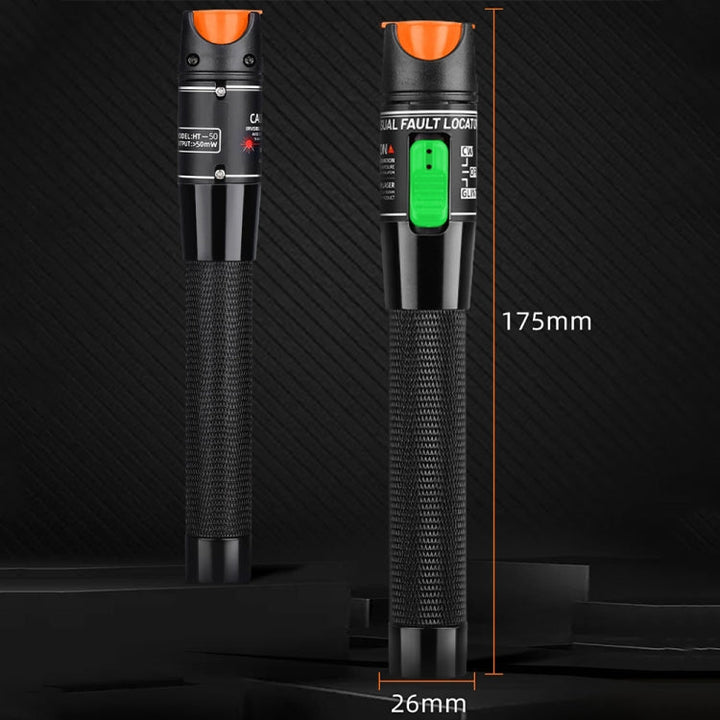 Lisslune | 1-60 km optical fiber red light pen 5/10/15/20/30/50/60MW red light source pen, specification: 50mW red