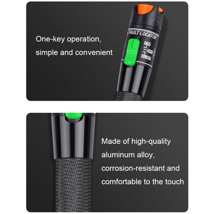 Lisslune | 1-60 km Optical Fiber Red Light Pen 5/10/15/20/30/50/60MW Red Light Source Light Pen, Specification: 60mW Black
