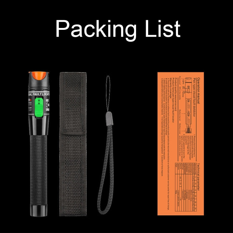 Lisslune | 1-60 km optical fiber red light pen 5/10/15/20/30/50/60MW red light source pen, specification: 50mW red