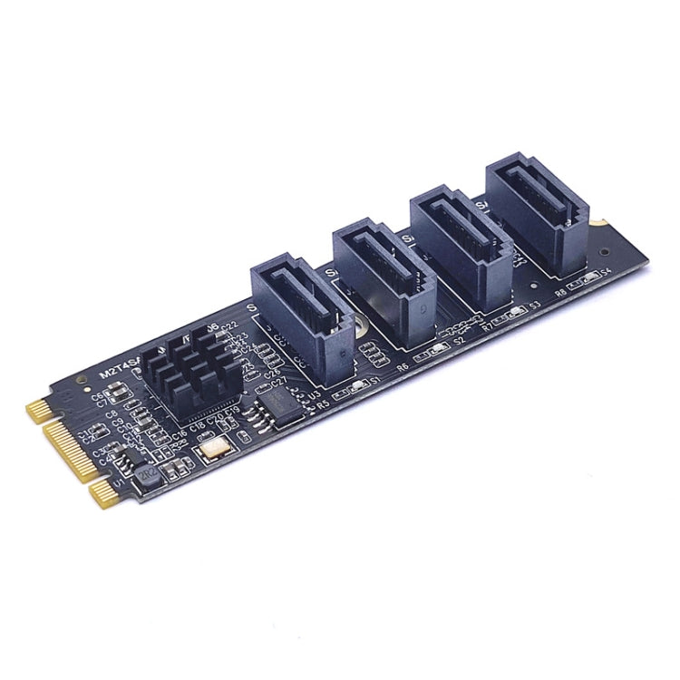 Lisslune | JMB582 M2 KEY-M NVME PCI-E to SATA3.0 hard drive transfer card (M2T4SAT-A01)