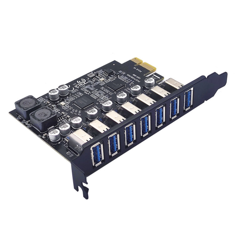 Lisslune | PCE7USB-R05 PCI-E to USB 3.2 GEN1 7-Port 19PIN expansion card Super Speed 5Gbps