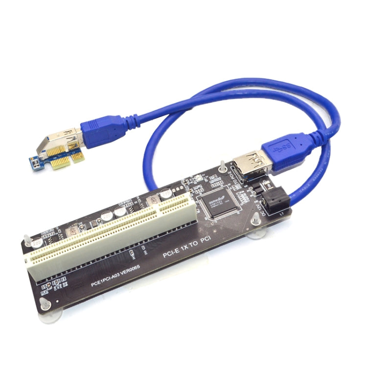 Lisslune | PCI-E 1X to Single PCI Riser Card Expansion Adapter Additional Card for PC Computer