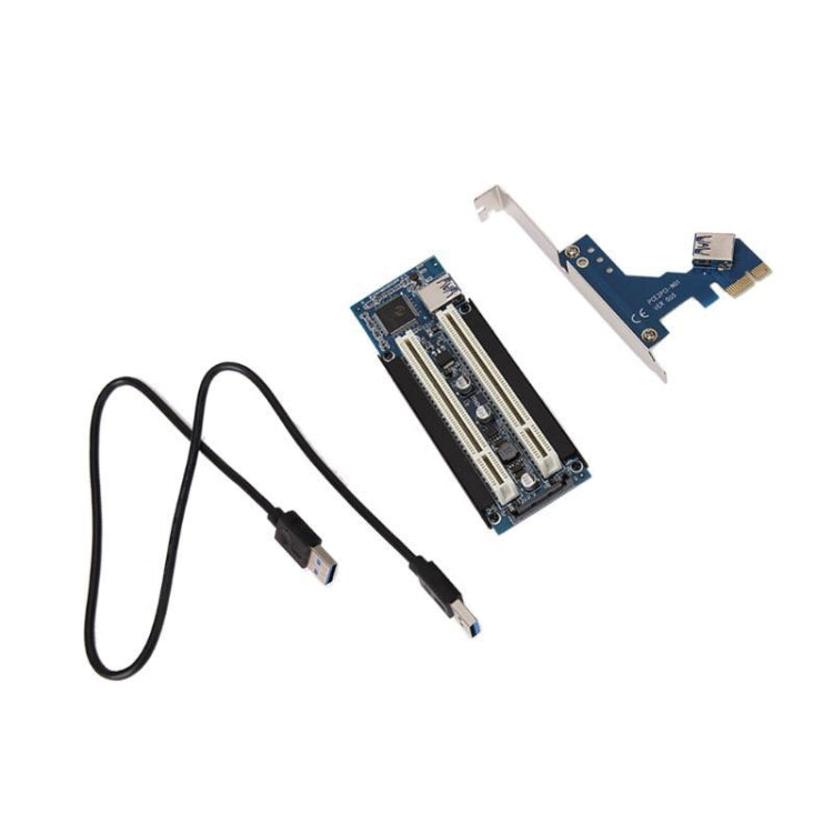 Lisslune | PCI-E 1X to Dual PCI riser card expansion adapter for PC computer