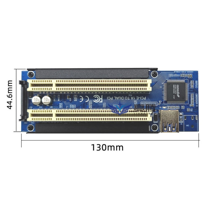 Lisslune | PCI-E 1X to Dual PCI riser card expansion adapter for PC computer