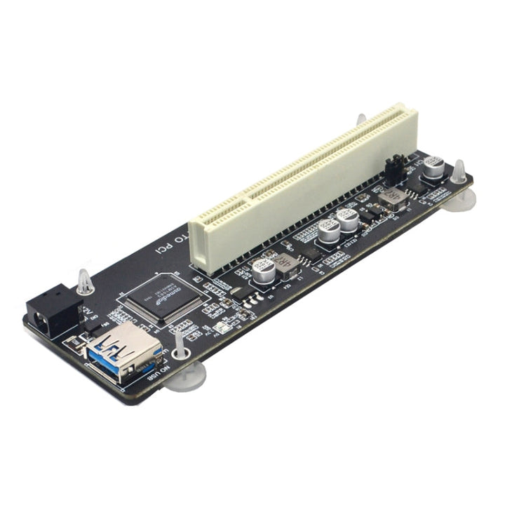 Lisslune | PCI-E 1X to Single PCI with Baffle Riser Card Expansion Adapter Expansion Card for PC Computer