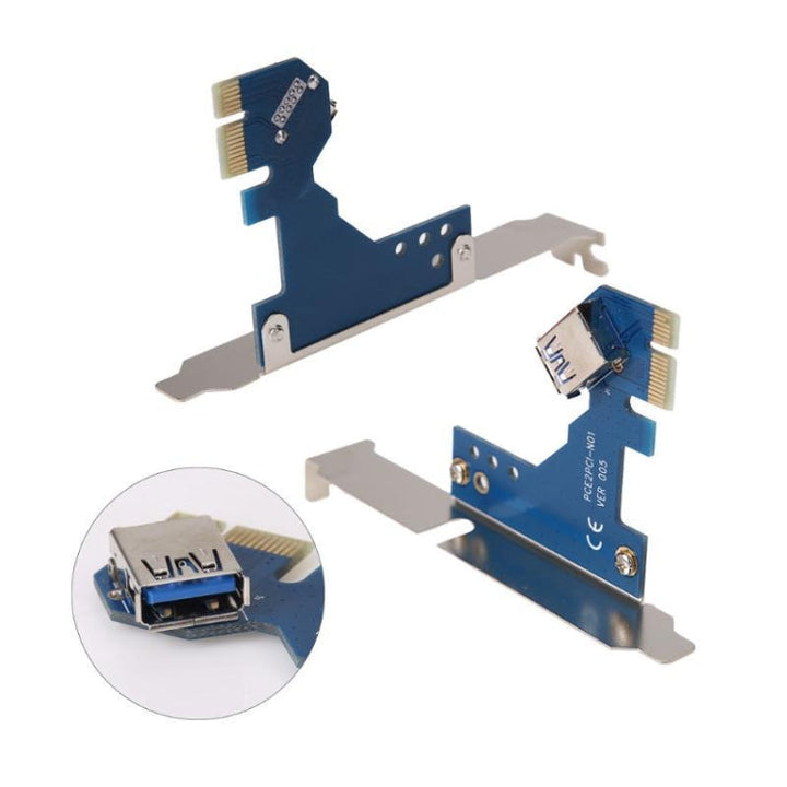 Lisslune | PCI-E 1X to Single PCI with Baffle Riser Card Expansion Adapter Expansion Card for PC Computer